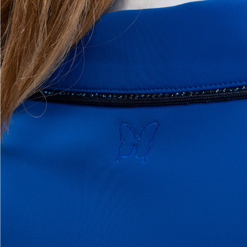 Harcour - Veste de concours femme Aura bleu électrique