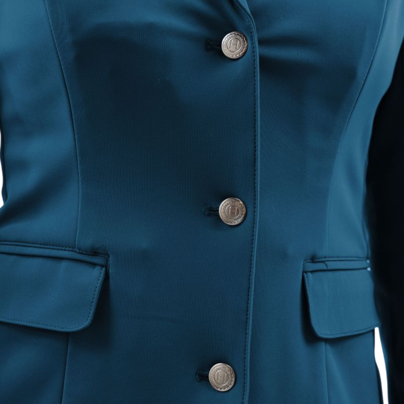 Harcour - Veste de concours femme Jismy bleu lagon