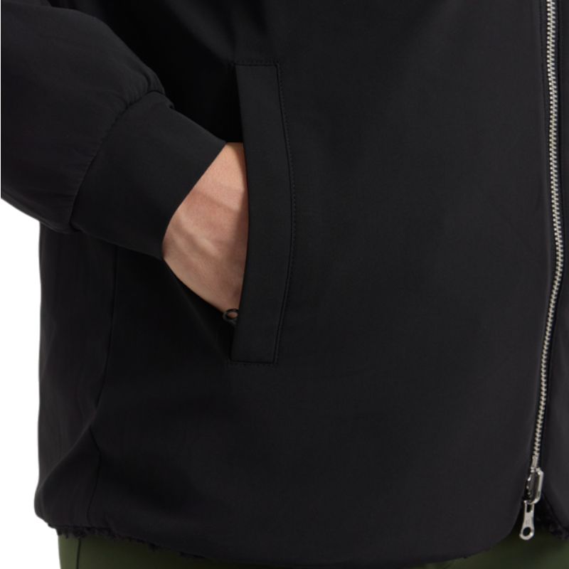 Harcour - Veste polaire réversible manches longues femme Coline noir