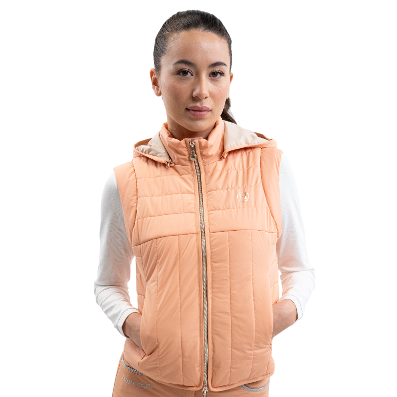 Harcour - Veste sans manches femme Berla abricot