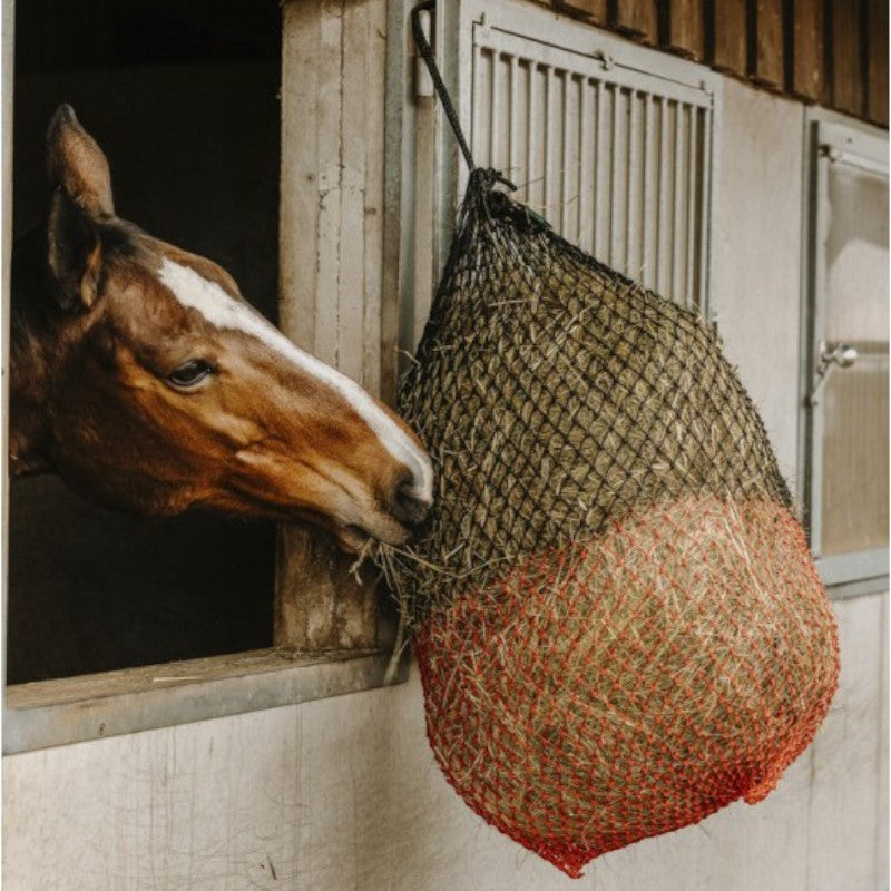 Hippotonic - Filet à foin fin noir et rouge | - Ohlala