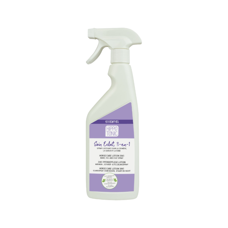 Hippotonic - Spray 3-en-1 nettoyant/ démêlant/ lustrant Soin Eclat