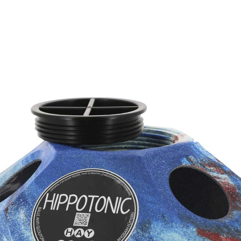 Hippotonic - Balle de jeu/ foin pour chevaux anti-gluton tricolore | - Ohlala