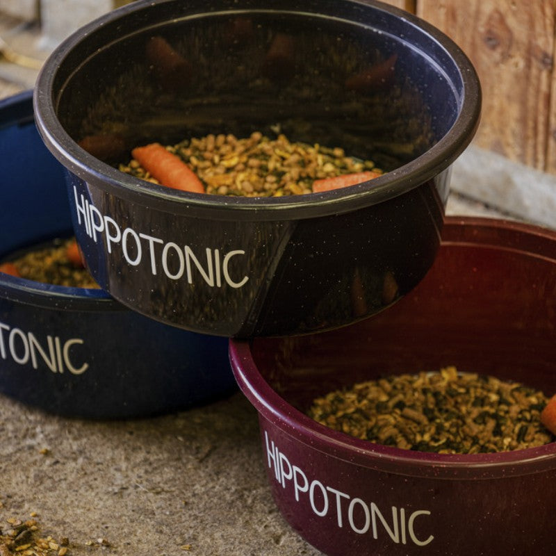 Hippotonic - Bol d'écurie 5L pailleté noir | - Ohlala