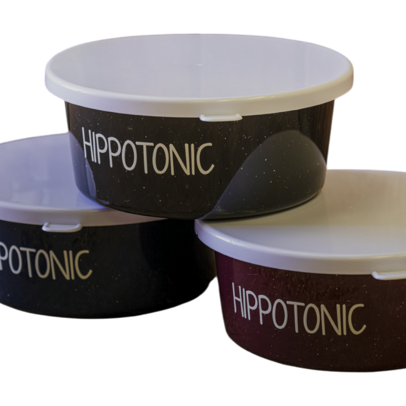 Hippotonic - Bol d'écurie 5L pailleté noir | - Ohlala