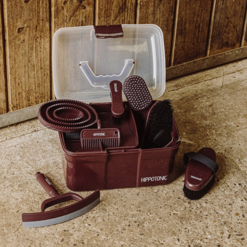 Hippotonic - Brosse douce pailletée bordeaux | - Ohlala