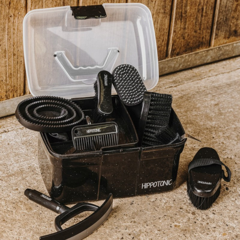 Hippotonic - Brosse de tête pailletée noir | - Ohlala