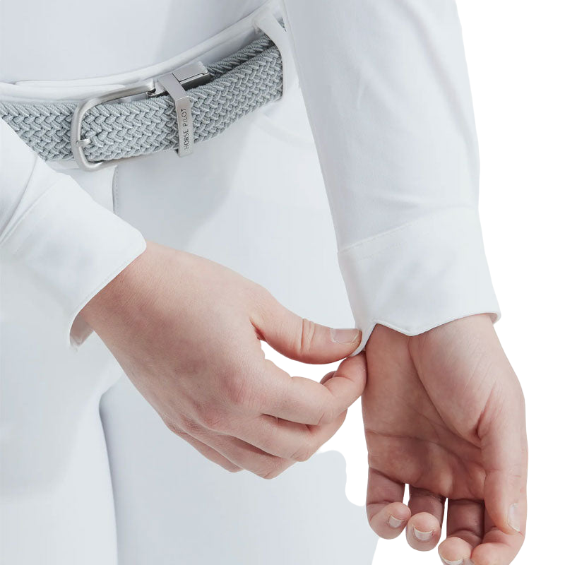 Horse Pilot - Chemise manches longues femme Aerolight blanc | - Ohlala