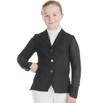 Horse Pilot - Meisjes wedstrijdjas Aeromesh zwart | - Ohlala