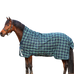 Horseware - Buitendeken Rhino Wug hoge hals marine/ groen geruit 450g | - Ohlala