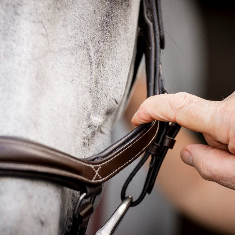 Horseware - Micklem Deluxe Competition hoofdstel donker havana | - Ohlala
