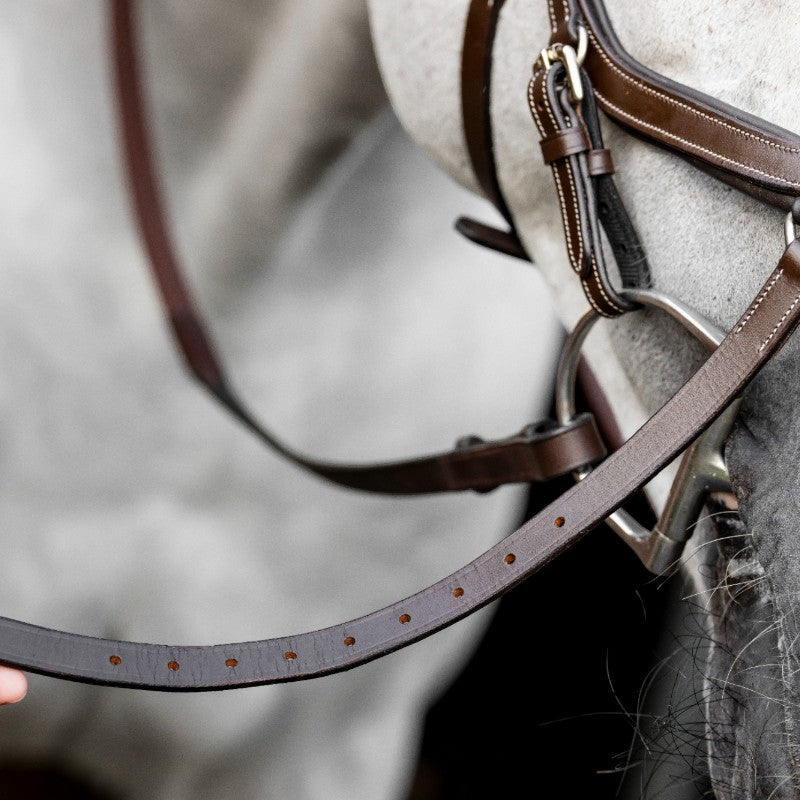 Horseware - Micklem Deluxe Competition hoofdstel donker havana | - Ohlala