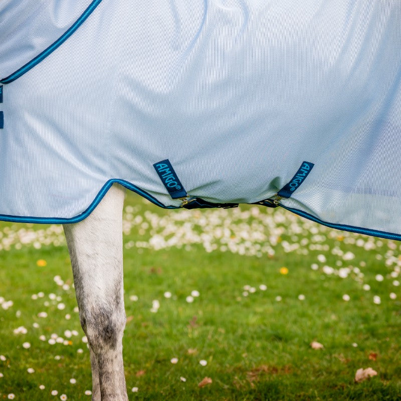 Horseware - Chemise anti-mouches Amigo Bug Rug azur blue/ marine/ bleu éléctrique | - Ohlala