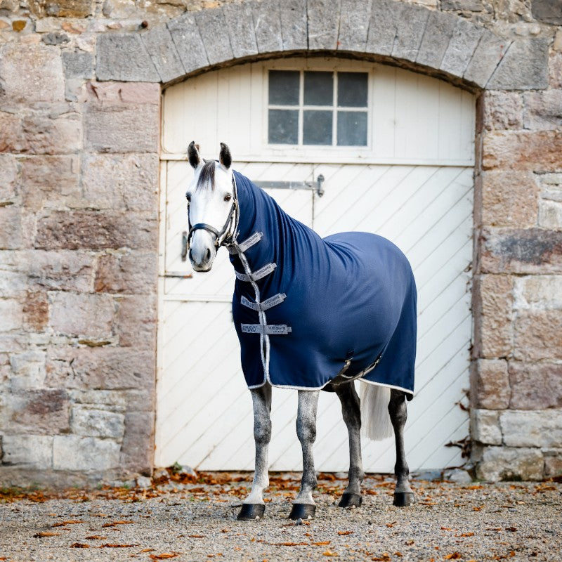 Horseware - Chemise séchante Amigo Jersey Integrated marine/ titanium grey/ argent