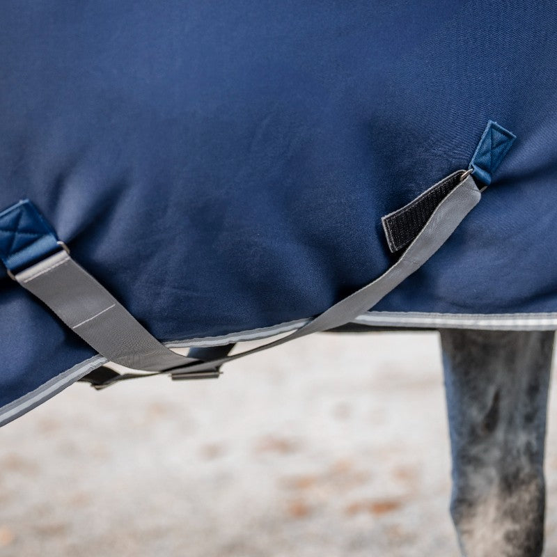Horseware - Chemise séchante Amigo Jersey Integrated marine/ titanium grey/ argent