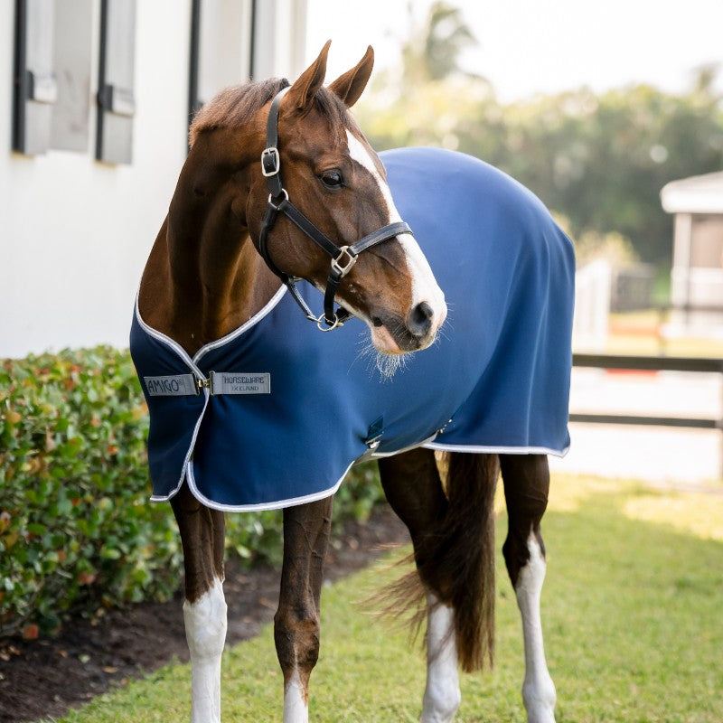 Horseware - Chemise séchante Amigo Jersey marine/ titanium grey/ argent
