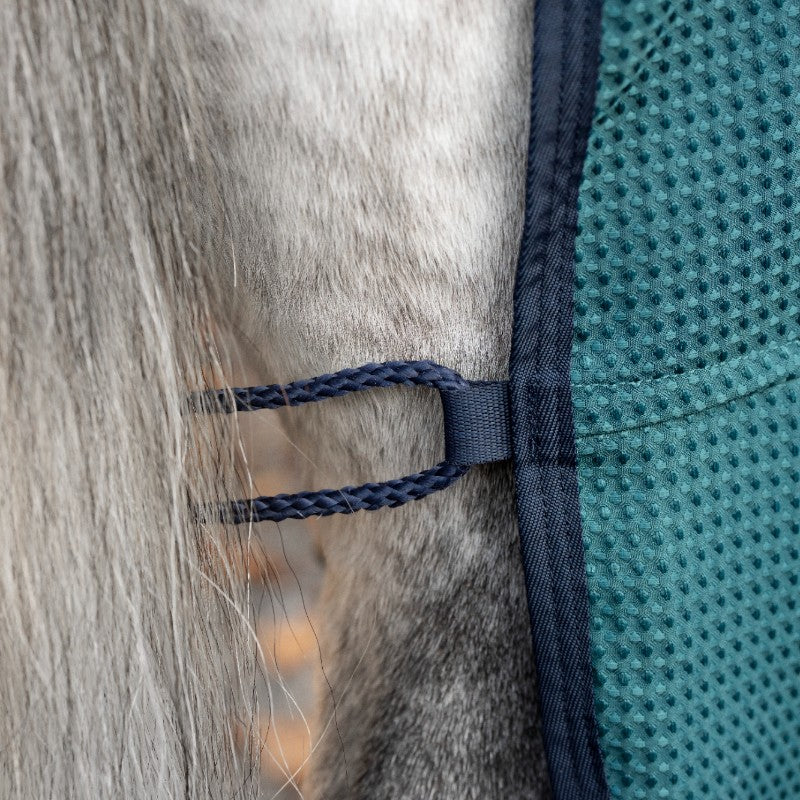 Horseware - Chemise séchante Rambo Techni Waffle dynasty green/ marine/ argent | - Ohlala