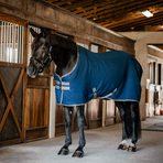 Horseware - Rambo Techni Waffle droogdeken marine/ thunderstorm grey/ zilver | - Ohlala