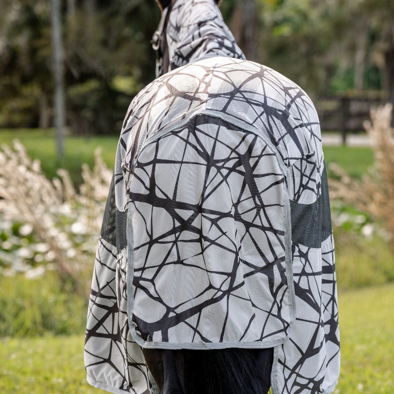 Horseware - Couverture anti-mouches Amigo CamoFly Plus print/ gris