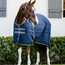 Horseware - Couverture de box Rambo marine/ thunderstorm grey/ argent 400g