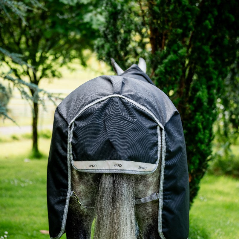 Horseware - Couverture d'extérieur Amigo Bravo 12 XL Original noir/ titanium grey/ argent 0g