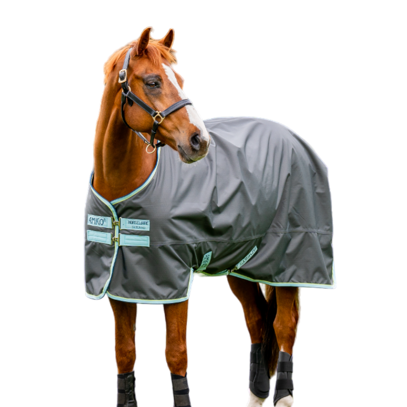 Horseware - Couverture d'extérieur Amigo Hero Ripstop Fleece Lining shadow/ blue haze/ marine 50g | - Ohlala