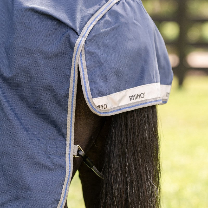 Horseware - Couverture d'extérieur Rhino Turnout VL marine/ titanium grey/ classic blue 250g