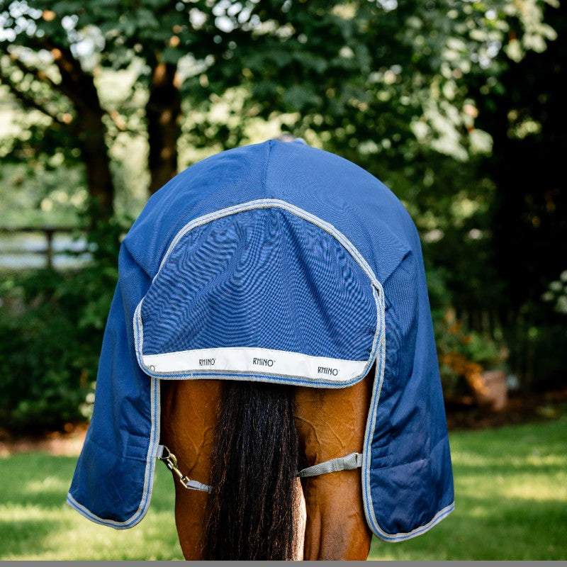 Horseware - Couverture d'extérieur Rhino Wug marine/ titanium grey/ classic blue 450g