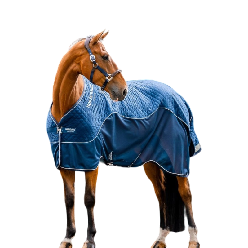 Horseware - Couverture de transport Signature Travel Series marine 50g | - Ohlala