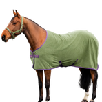 Horseware - Amigo Fleece Cooler deken bramble/ winterberry en taupe | - Ohlala