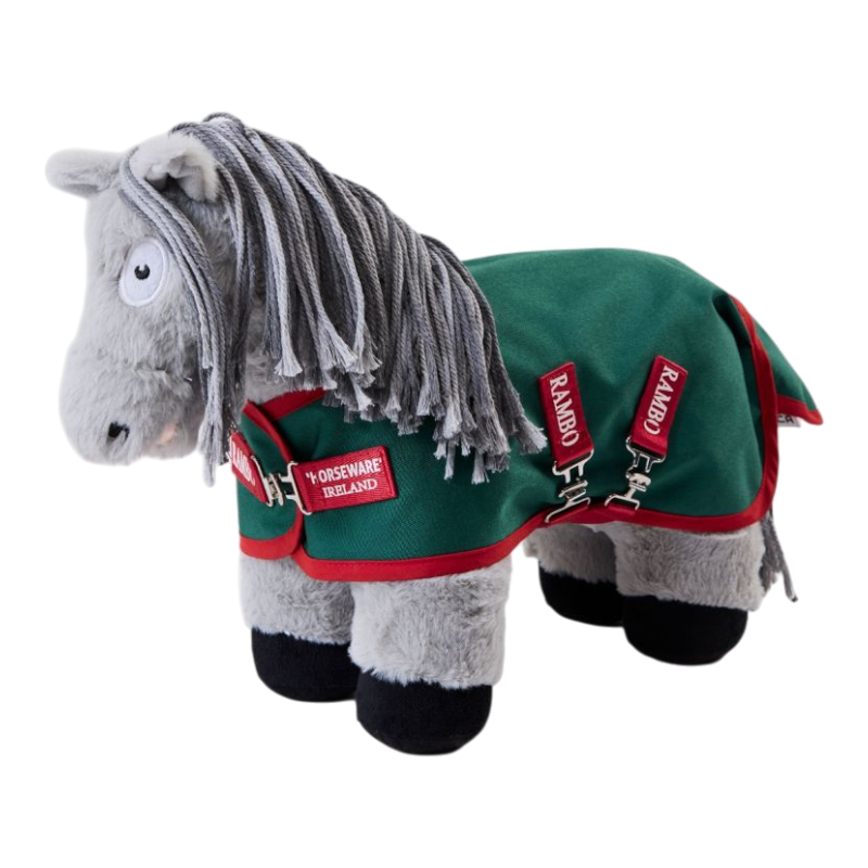 Horseware - Deken voor Crafty Ponies Rambo Original Turnout groen/ rood | - Ohlala