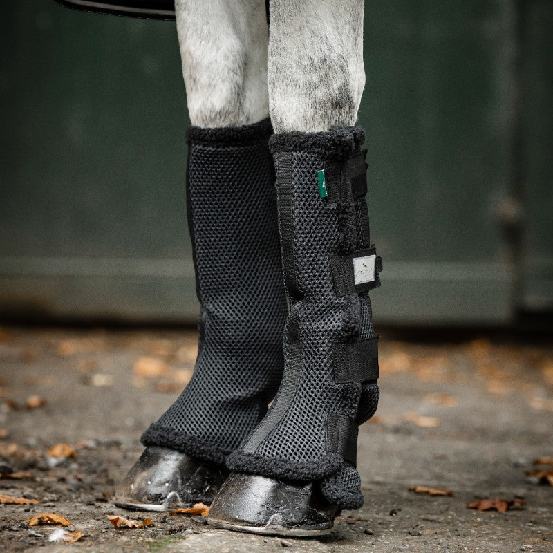 Horseware - Guêtres fermées de protection Show Ready noir/ argent