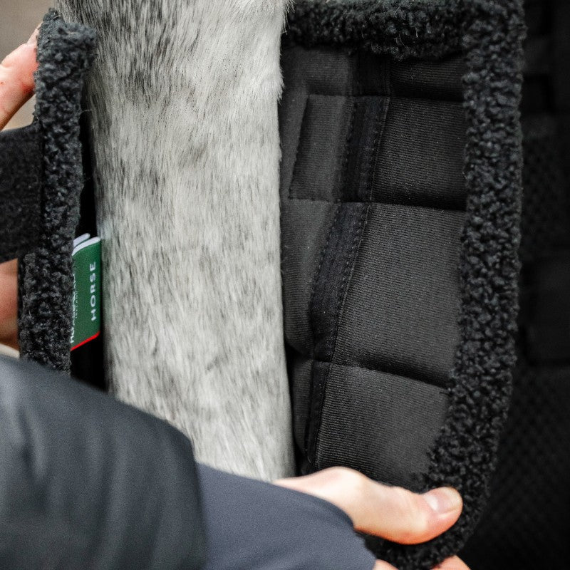 Horseware - Guêtres fermées de protection Show Ready noir/ argent