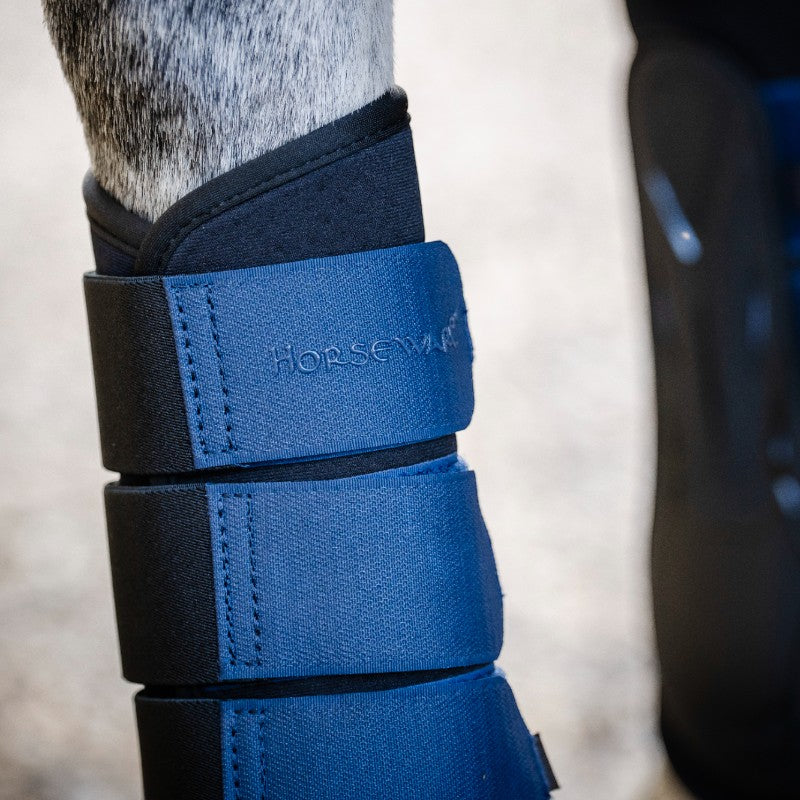 Horseware - Guêtres ouvertes Classic marine | - Ohlala