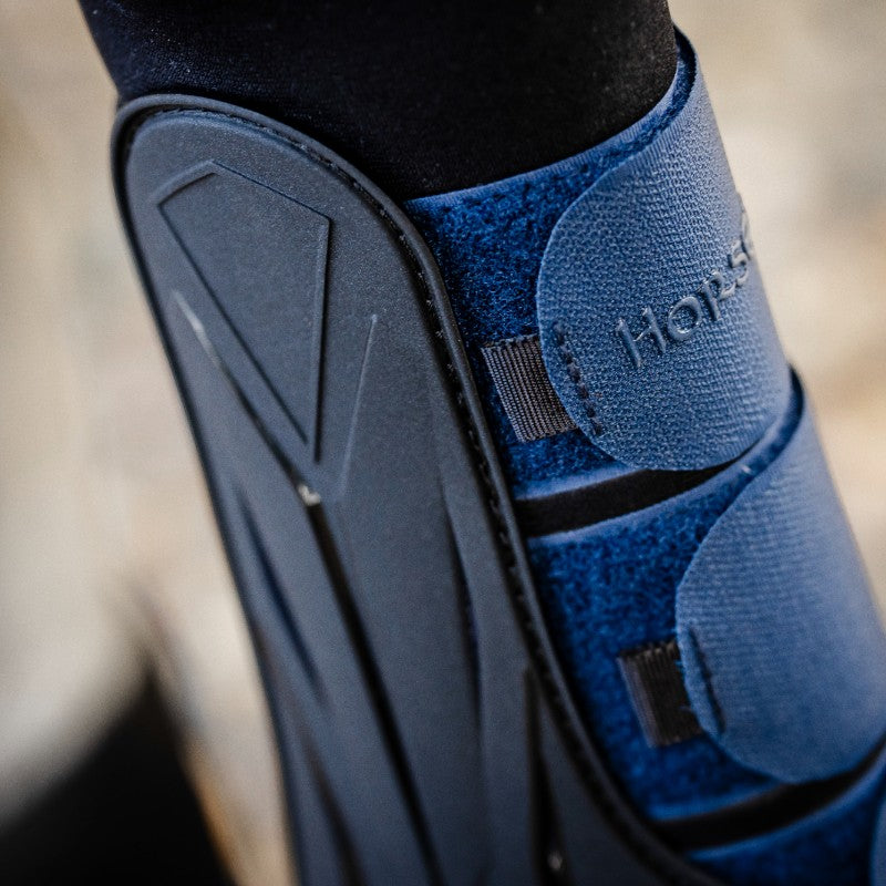 Horseware - Guêtres ouvertes Classic marine | - Ohlala