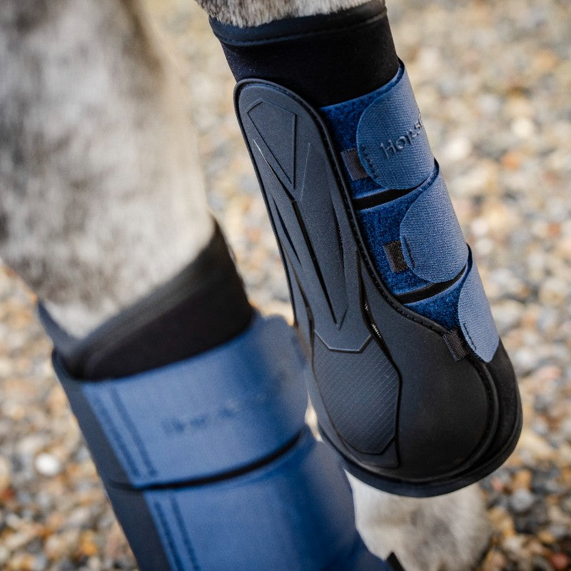 Horseware - Guêtres ouvertes Classic marine | - Ohlala