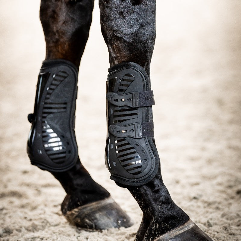 Horseware - Guêtres ouvertes Pro Bamboo noir | - Ohlala
