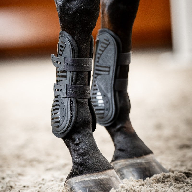 Horseware - Guêtres ouvertes Pro Bamboo noir | - Ohlala