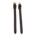 Horseware - Rambo Micklem bit cheekpieces zwart en messing (x2) | - Ohlala