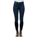 Horseware - Pantalon d'équitation femme Newmarket Mid Rise marine full grip | - Ohlala