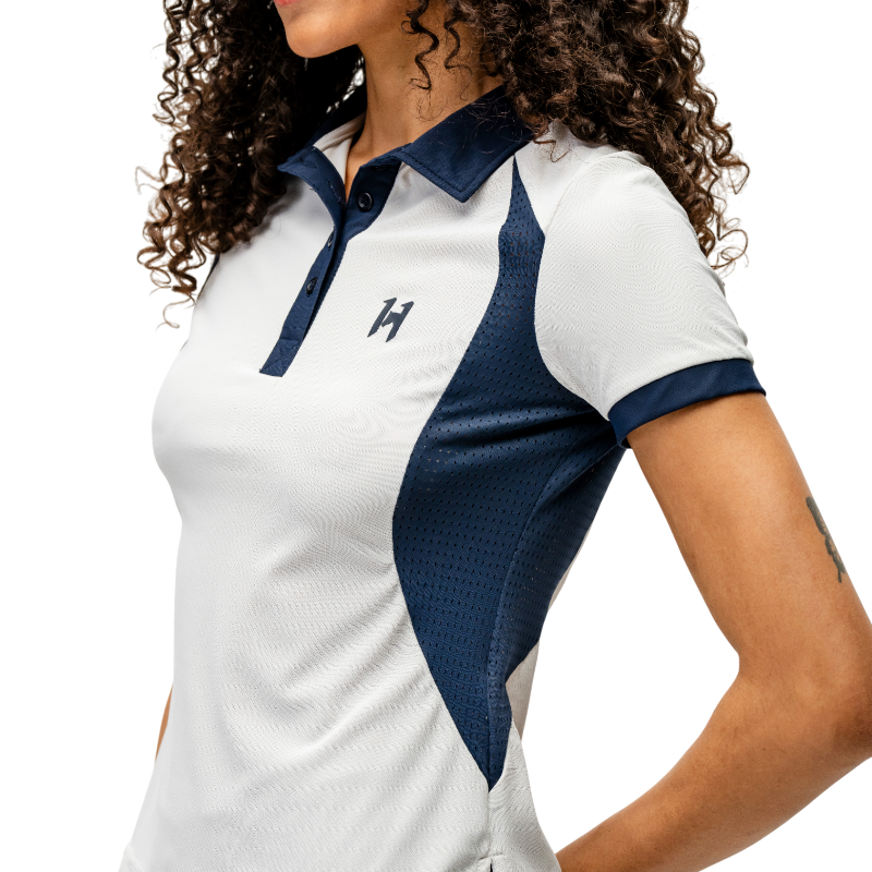 Horseware - Polo manches courtes femme Vital light grey