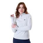 Horseware - Dames lange mouw sweater Strive Winter 1/4 Zip Hw grey | - Ohlala