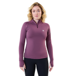 Horseware - Dames lange mouwen sweater Strive Winter 1/4 Zip celestial purple | - Ohlala