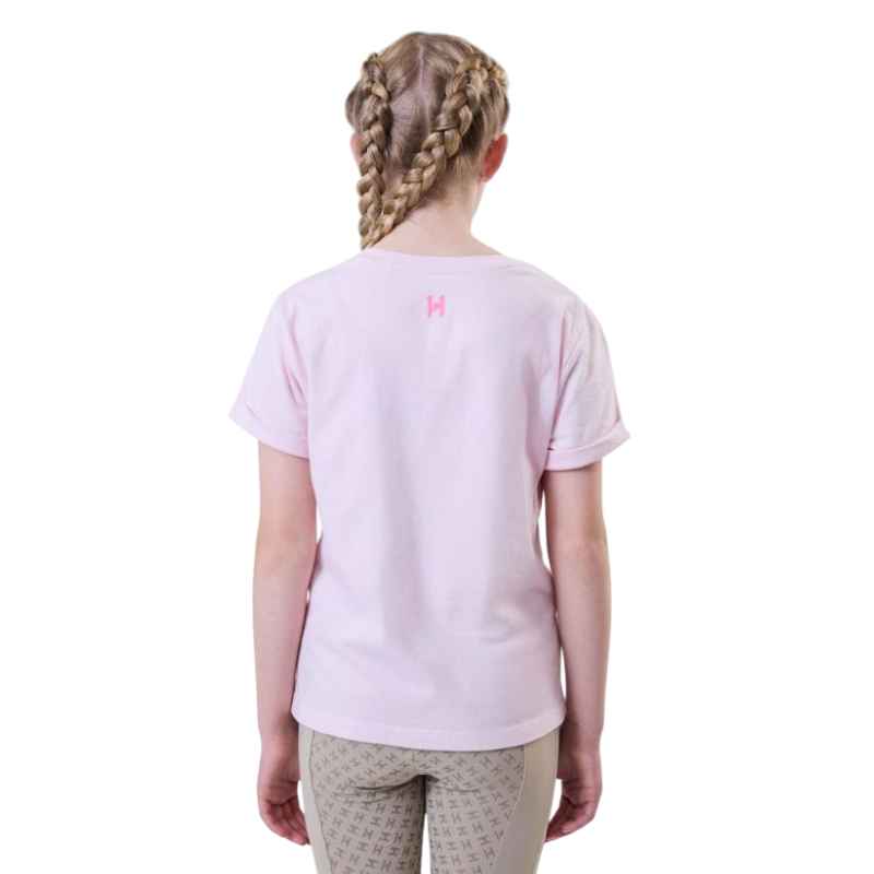 Horseware - T-shirt manches courtes enfant Crafty Pony rose