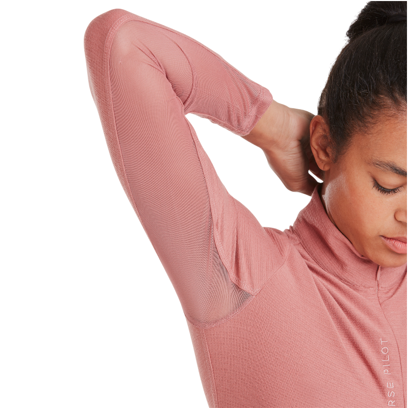 Horse Pilot - Baselayer manches longues femme Suntech brick dust | - Ohlala