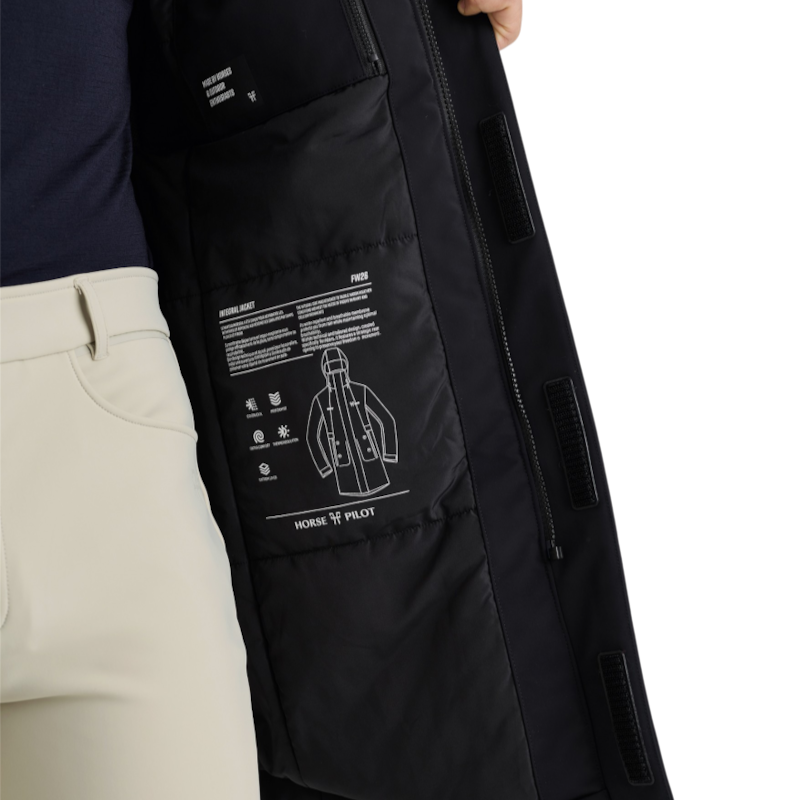 Horse Pilot - Blouson long homme Integral noir