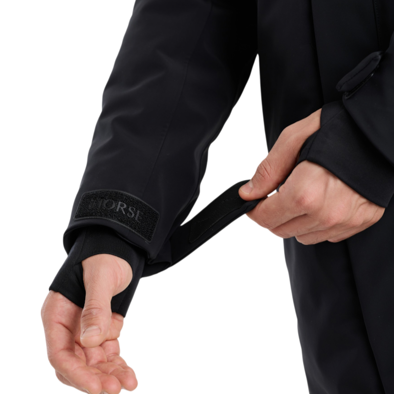 Horse Pilot - Blouson long homme Integral noir