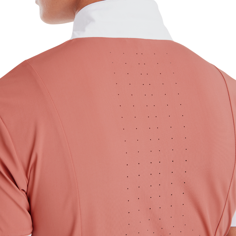 Horse Pilot - Chemise de concours manches courtes femme Monica brick dust