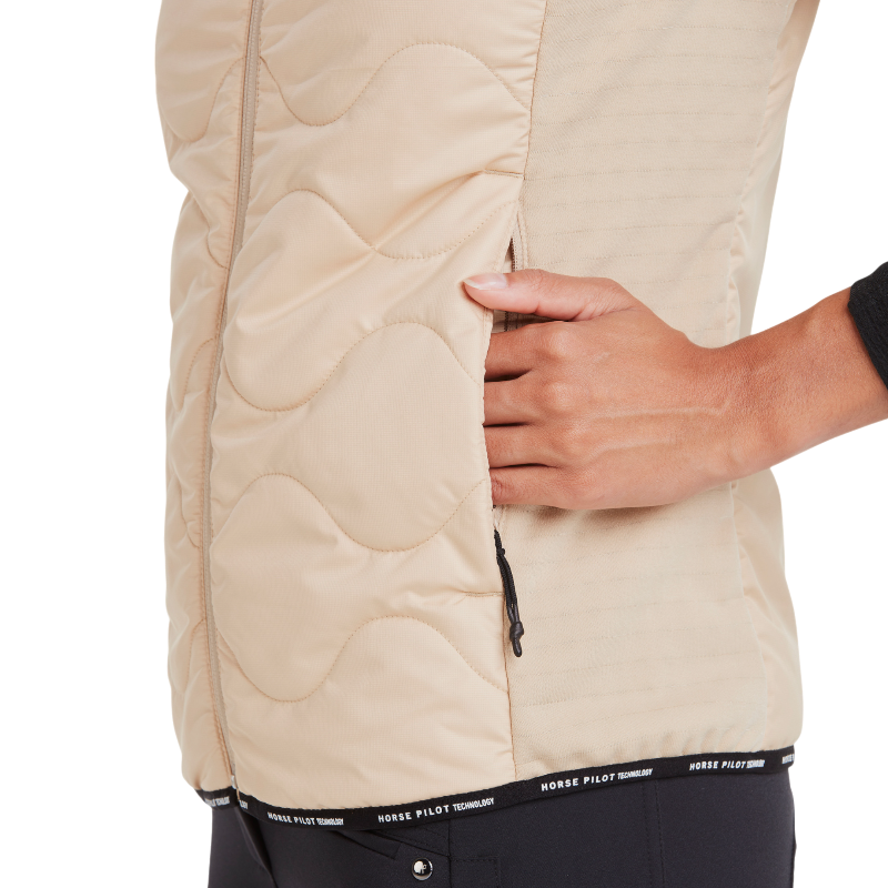 Horse Pilot - Doudoune sans manches femme Rider Vest latte | - Ohlala