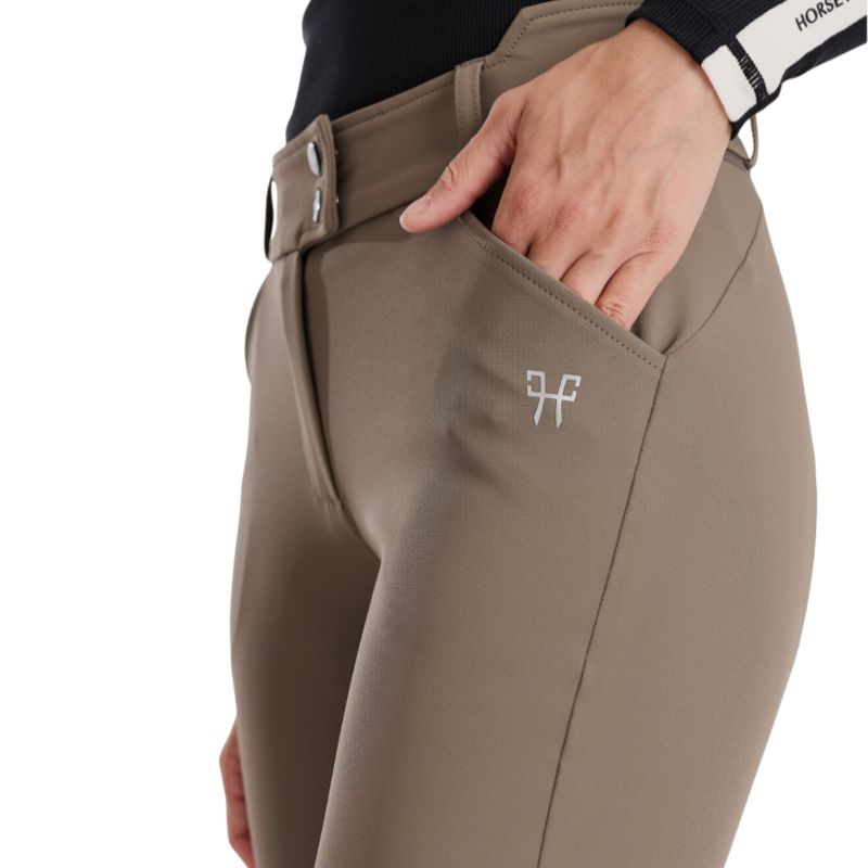 Horse Pilot - Pantalon d'équitation femme X-Prime morel brown